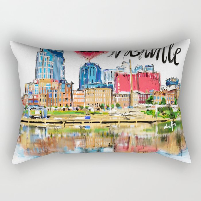 I love Nashville Rectangular Pillow
