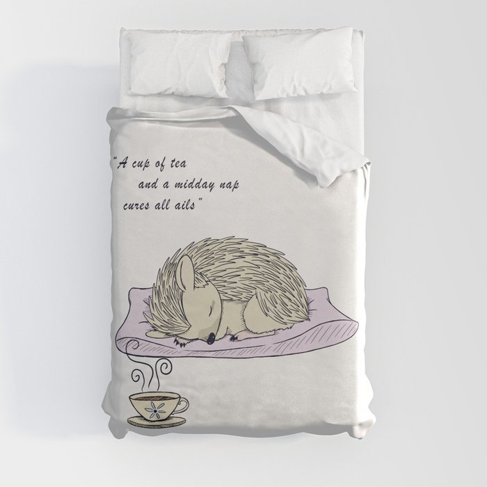 Tea and Sleep (Colour) Duvet Cover