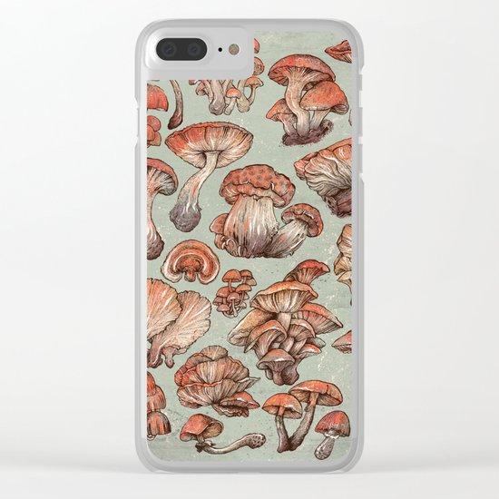 A Series of Mushrooms Clear iPhone Case