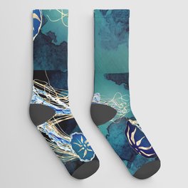 Metallic Jellyfish III Socks