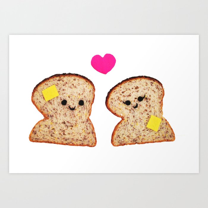 Toasty Love Art Print