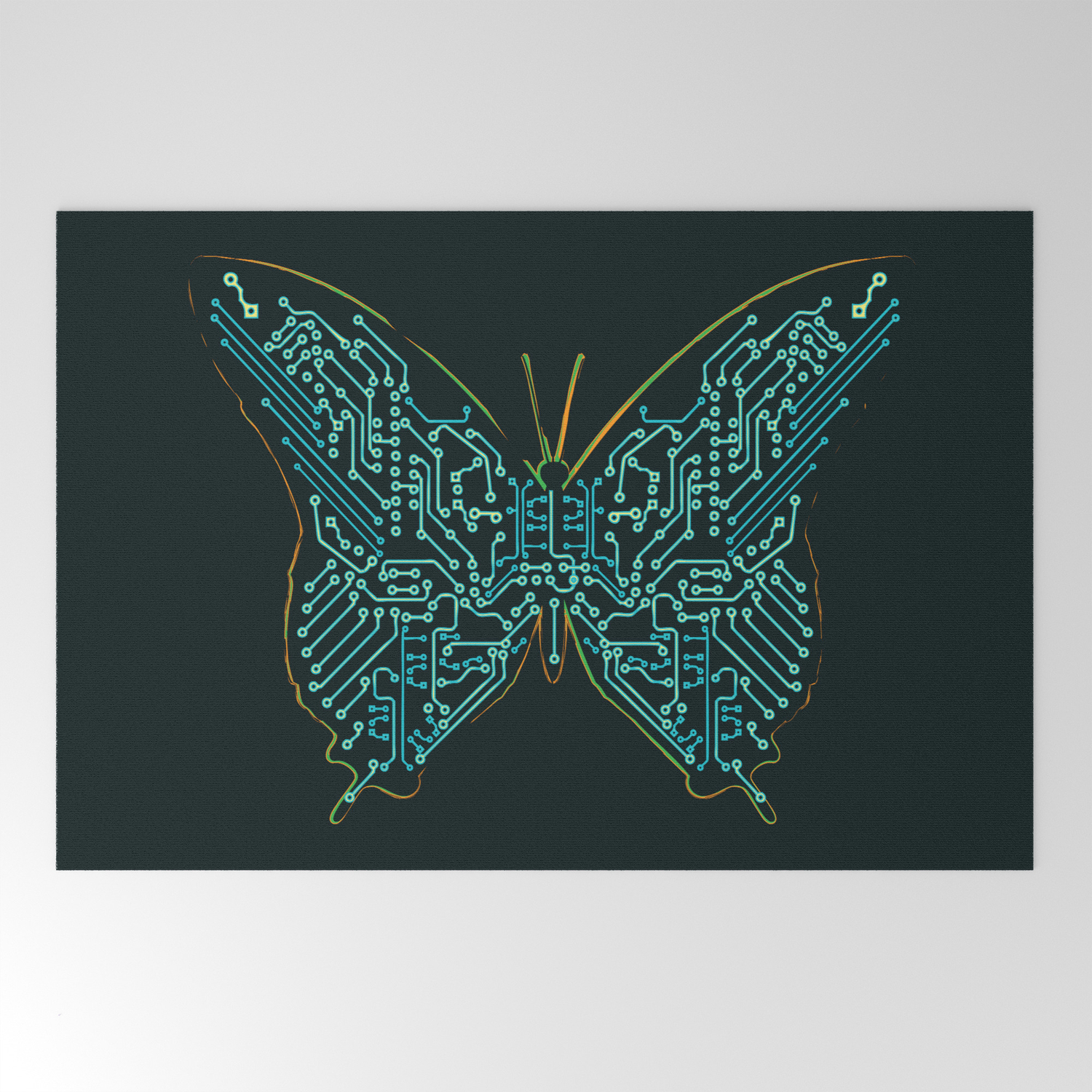 Mechanical Butterfly Welcome Mat By Budikwan Society6
