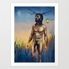 Fauno juvenil Art Print | Maleart, Painting, Oil, Homoerotica, Gay, Gayinterest, Nakedman, Homoart, Gayart, Nudemale 
