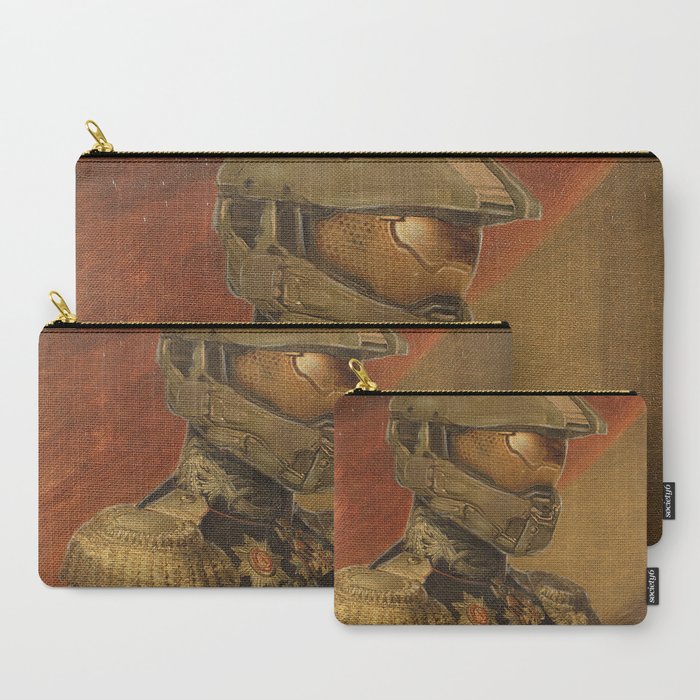 Halo Master Chief Spartan 117 Class Photo General Painting Fan Art Carry All Pouch By Steelartstudios Society6