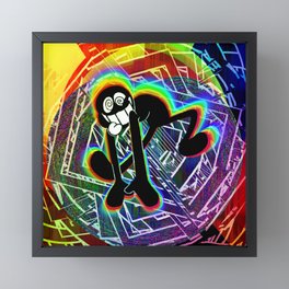 Game & Watch: Rainbow Manny Framed Mini Art Print