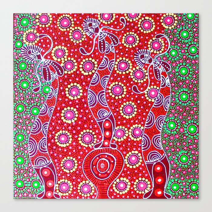 Australian Aboriginal Art Christmas Canvas Print By Susanlipman Society6