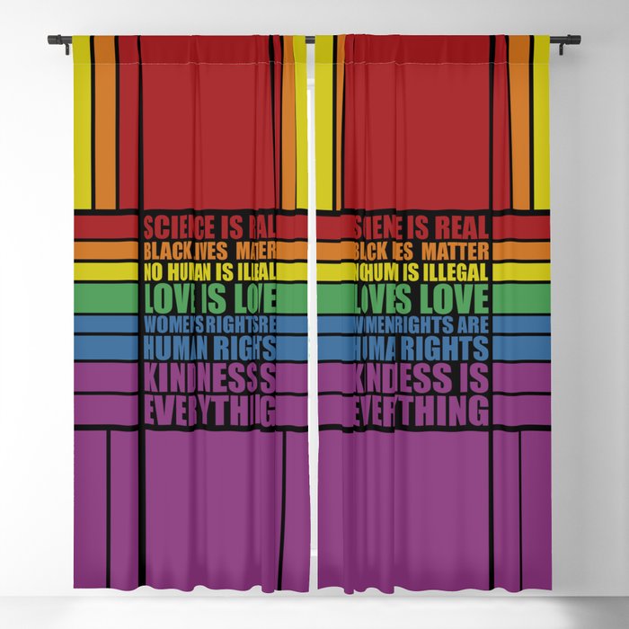 Science is real... Inspirational Fashion Blackout Curtain