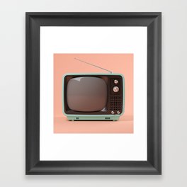 Vintage tv Framed Art Print