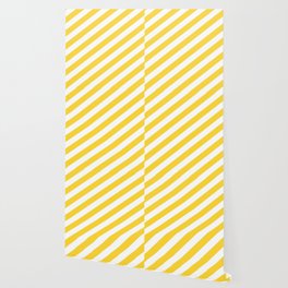 Stripes Deep Yellow Wallpaper