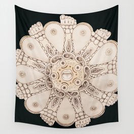 Flesh Mandala Wall Tapestry