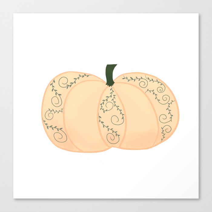 Ivy Pumpkin Canvas Print