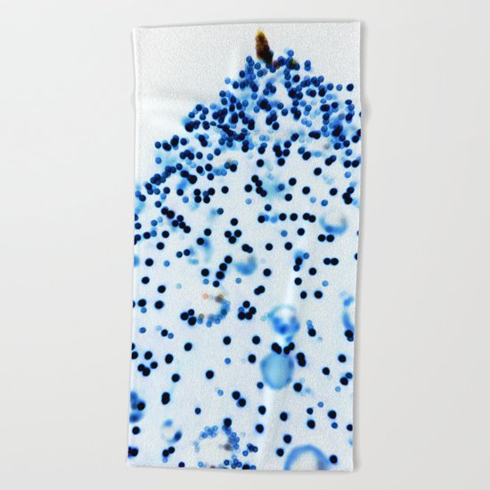 Oh Christmas Tree, Oh Christmas Tree, blue and white Beach Towel