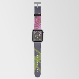 chrysanthemum illustration, vintage flower on dark background Apple Watch Band