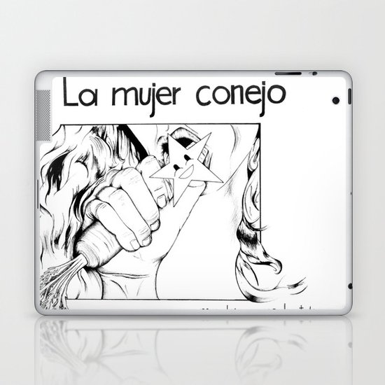 Rabbit Woman Laptop & iPad Skin
