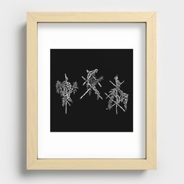 3 Runes Recessed Framed Print