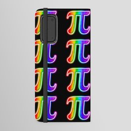 Glowing Rainbow Pi Symbol Android Wallet Case