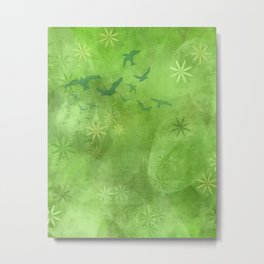 Green Summer Grass Metal Print | Impressionism, Floral, Vibrant, Botanicalsummer, Scribblenstuf, Botanical, Green, Serene, Expressionism, Gorgeous 