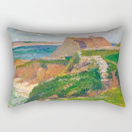 The Island of Raguenez, Brittany, 1890-1895 by Henri Moret Rectangular Pillow