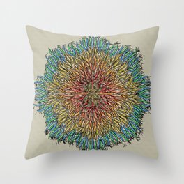 Handcrafted Mandala Throw Pillow