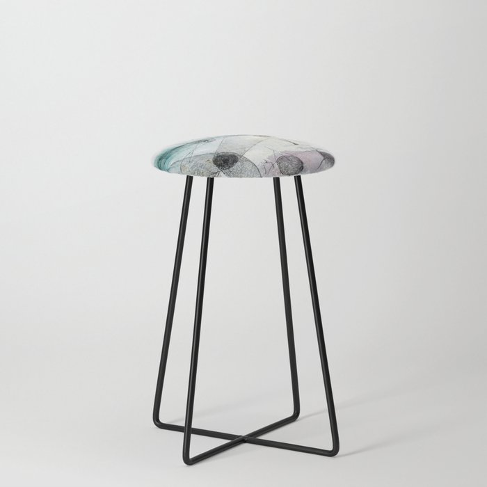 Abstract Hot Air Balloons Counter Stool