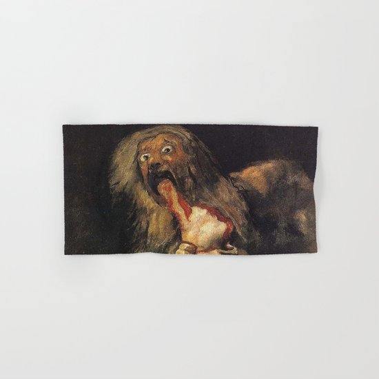 Saturn Devouring His Son Goya Hand Bath Towel By