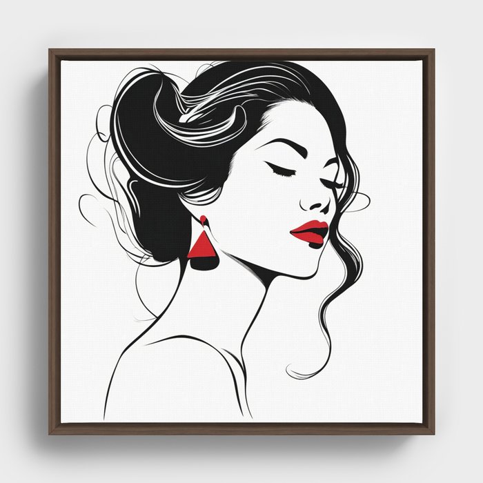 Enigmatic Allure Framed Canvas