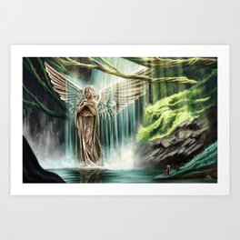 Angel Waterfall Art Print