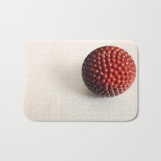Vintage Raspberry Button | Still Life Bath Mat