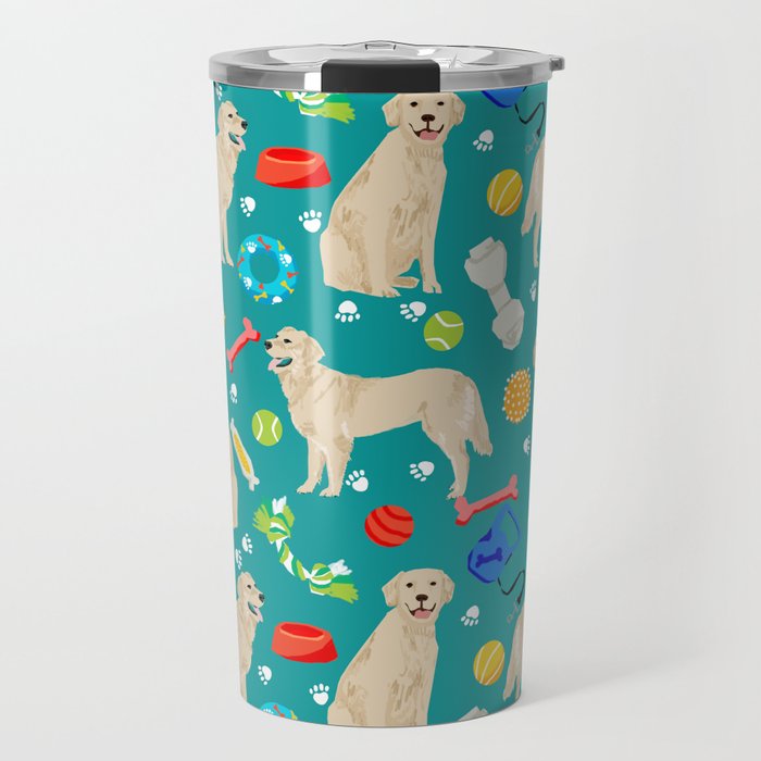 Golden Retriever Pet Friendly Dog Breeds Dog Toys Cute Dog Gifts For Dog Lovers Travel Mug By Petfriendly Society6