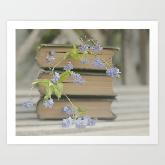 Forget Me Not Bookmark Art Print