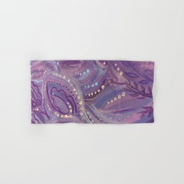 Abstract Lilac Painting Hand & Bath Towel