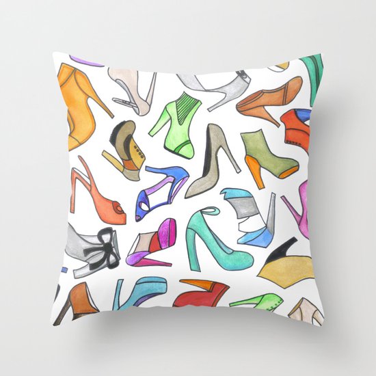 high heel Throw Pillow