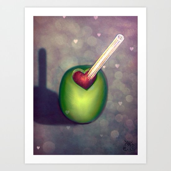 Olive Juice Art Print