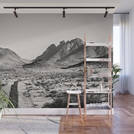 The Lost Highway III Black & White Wall Mural