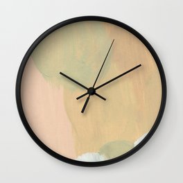 Colorful Pastel Abstract Acrylic Painting 46 Wall Clock