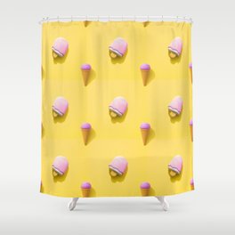 Yellow Shower Curtain