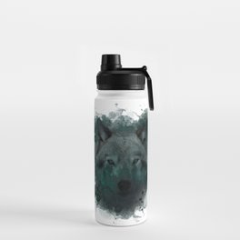 werewolf husky dog gifts Wolf Forest Stainless Steel Water Bottle