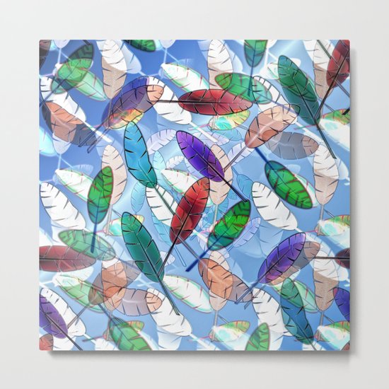Feathers Metal Print