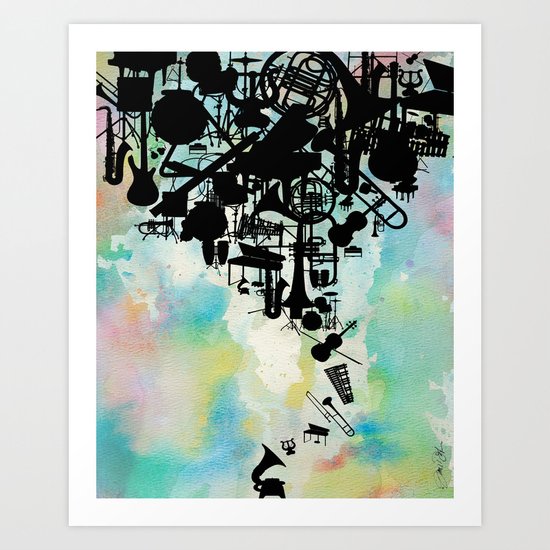 Color of Music Art Print