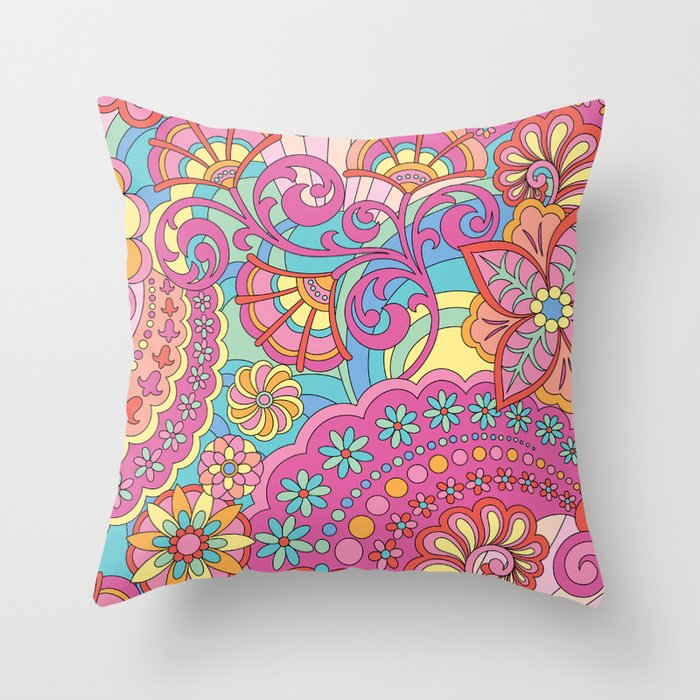 Psychedelic Throw Pillows for home decor