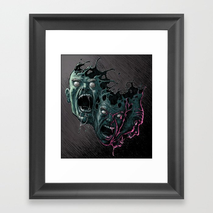 Cathartic Chaos (color) Framed Art Print