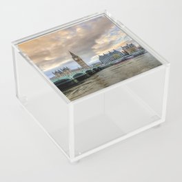 Great Britain Photography - Westminster Bridge In The Evening Acrylic Box