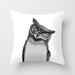 Mr. Owl Throw Pillow