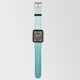 Best Seller Aqua Teal Turquoise Watercolor Ombre Gradient Blend Abstract Art - Aquarium SW 6767 Apple Watch Band