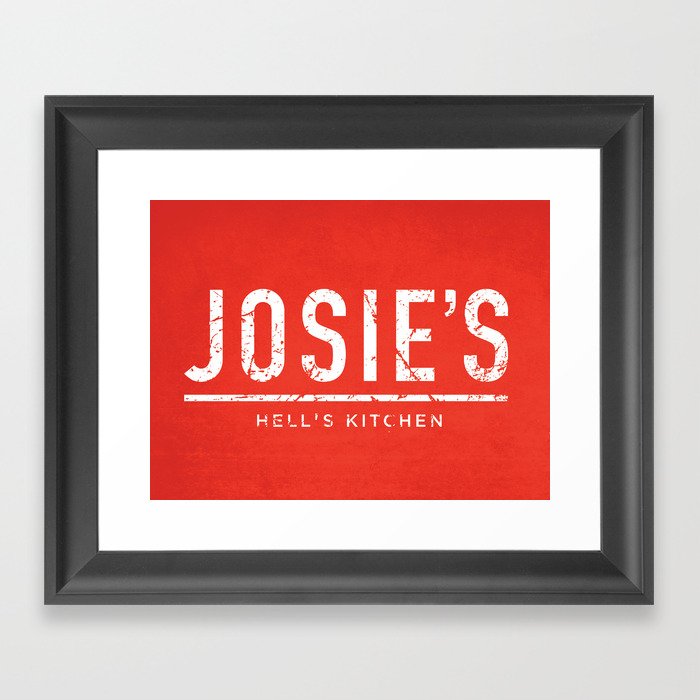 Josie S Bar Of Hell Kitchen Framed Art Print By Milofirewater Josie S Bar Of Hell Kitchen Framed Art Print