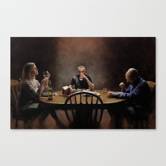 "These are great green beans, Mrs White" Canvas Print