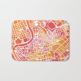 Rome map Bath Mat | Vector, Abstract, Architecture, Illustration 