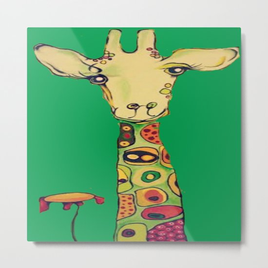 Kallie's Giraffe Metal Print