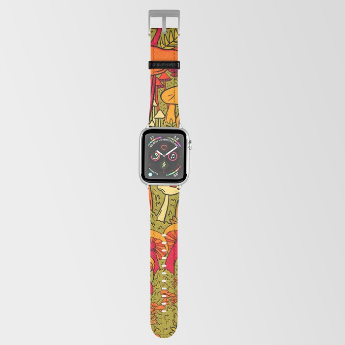 Mushrooms in the Forest Apple Watch Band