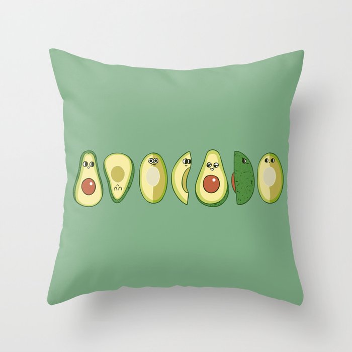 avocado cushion fluffy
